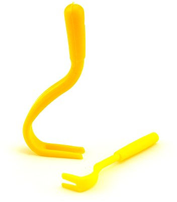 Set di 2 ganci, per zecche pinza per zecche in plastica