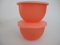 TUPPERWARE Junge Welle 2,5 L pastellorange (2) Schüssel Servierschale Schale
