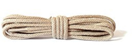 Kaps Cordones Redondos Finos, Cordones de Calidad de 2 mm de Ancho, 100% algodón para Calzado Informal y de Moda, Hechos en Europa, 1 par, muchos colores y medidas