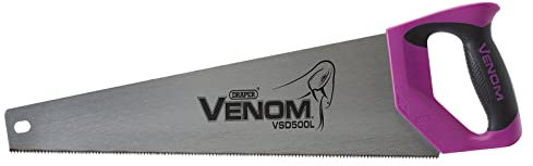 Draper 66125 Venom Double Ground 14PPI Laminate Saw, 500 mm Blade Length , Blue