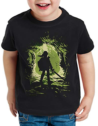 style3 Link Explorer T-Shirt für Kinder Hyrule Gamer Switch, Größe:128