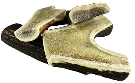 ARTISAN GIFT CO Rothirsch Geweih Hunden Kausnack Halbe Stange für Welpen oder Hunde - Gesamtnettogewicht 162gr+ (L - 2 stück)