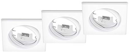 Trio Leuchten Einbauleuchten Set Jura 3er-Set Jura 650000331, Metall Weiß matt, exkl. 3x GU10