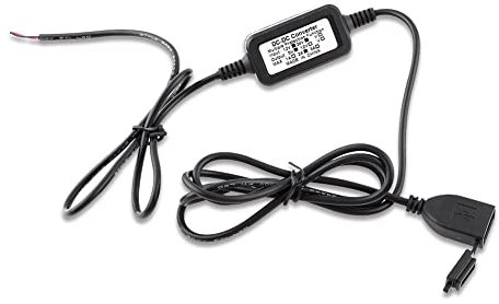 KIMISS Cargador USB para Moto, Toma de Corriente Impermeable, Compatible con GPS y Smartphone, Puerto de alimentación, Conector Resistente