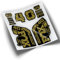 Aufkleber Fox 40 Factory 2021 Farben WP441 gold
