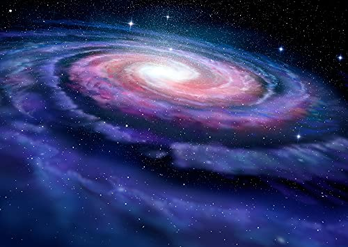 GALAXIE Fototapete VLIES-400x260 cm (2547A)-Planeten Weltall Sterne Universum Astronaut Erde Planet-Inkl. Kleister-Vliestapete Bild Dekoration Wand-Dekor Moderne Motiv-Tapete Panorama Poster XXL