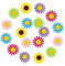 Niaciswe Filzblumen 150 Stück Selbstklebende Filzblumen Filz Blumen Bunte Stoff Blümchen Filz Sonnenblume Gänseblümchen stoffblumen Stoff Blumen Deko Blumen für DIY Handwerk Scrapbooking Dekor
