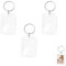 FYACCD 3 Pcs Porte-Clés Photo, Porte-Clé Acrylique Transparent, Personnalisé Porte Clef Photo, Vierge Rectangle Porte-Clés Photo, pour Famille, Des couples, DIY Souvenir 4.8cmx3.5cm