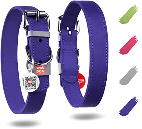 Verstellbares Hundehalsband Leder Hundehalsband Große Hunde Halsband Mittelgroße Hunde Halsbänder Kleine Hunde Halsband Leder Halsband Welpe Verstellbar Digitale Hundemarke