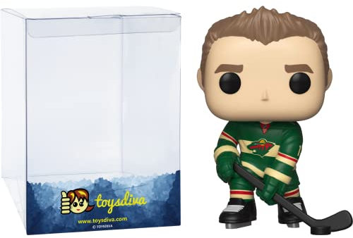 Z a c h P a r i s e : P o p ! Hockey Vinyl Figure Bundle with 1 Compatible 'ToysDiva' Graphic Protector (041 - 34336 - B)
