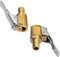 Toolwiz 2 Stück 8mm Air Chuck Autoventil Hebelstecker Adapter Druckluft Reifenfüller Fahrradventil Messing Reifenfüllnippel Fahrrad Ventil Adapter mit Gewinde für verbinden Druckluft Schlauch