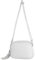 modamoda de - T238 - ital. Damen Umhängetasche Leder Medium, Farbe:Weiß