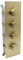 Delnet Thermostatic Shower Mixer Valve Concealed 3 Way Brushed Gold Brass Recessed 3 Outlets Shower Flow Control Diverter Valve, Can Run Simultaneously