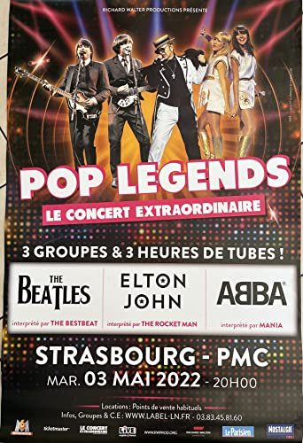 POP LEGENDS – Poster von Concert – Elton John – Abba