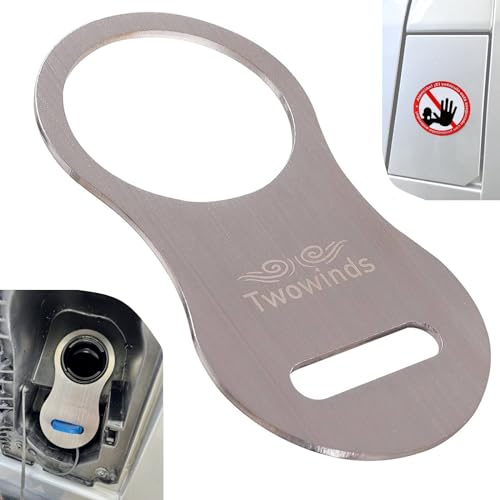 Twowinds - Bloqueo Antirrobo AdBlue Compatible con Fiat Ducato, Jumper, Boxer, Camper y Caravanas - Cierre de Seguridad del Tapón Depósito AdBlue en Acero Inoxidable