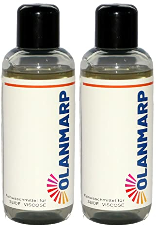 Seidenwaschmittel Konzentrat Olanmarp – flüssiges Spezialwaschmittel für Seide & Viskose – biologisch abbaubar, ergiebig & farbschonend (480 ml, ohne Wäschennetz)