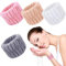 Molain 4 Stück Handgelenk Waschband, Elastisches Skincare Tools Elastisches Mikrofaser Gesicht Wasch Kosmetik Haarband Spa Gesichtswasch Armbänder (Khaki, Grau, Weiß, Rosa)