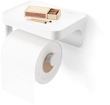 Umbra Flex Toilettenpapierhalter mit integrierter Ablage zum Kleben