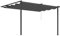 Outsunny 4x3m Pergola con Tettuccio Scorrevole Protettivo, Viti e Picchetti, in Acciaio e Poliestere, Grigio