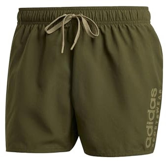 adidas Herren Essentials Logo CLX Shorts, Night Cargo/Olive Strata, S