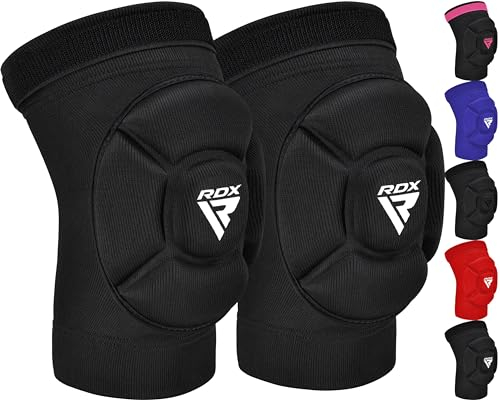 RDX Genouillères Pour le MMA, Kickboxing, Antidérapant Réglable Genou pour Entraînement Muay Thai, Protection de Soutien Rembourrée en Mousse pour le Grappin, Cage sports