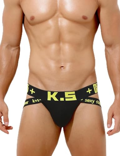 Casey Kevin Men's Sexy Jockstrap Underwear Athletic Supporter for Male | Cosy Cotton Jock Straps for Men with 3D Scrotal Support, Stretchy Breathable Jock Strap for Daily, Gym & Intimate Wear