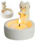 Katzen Kerzenhalter, Cartoon Katzen Teelichthalter mit Wärmenden Pfoten, Niedliche Cat Candle Holder, Geschenke Für Katzenliebhaber, Wohnzimmer Schlafzimmer Deko Tischdeko