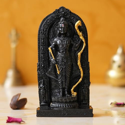 Webelkart Premium Lord Ayodhya Ram Lalla Idol Murti Showpiece | Ram ji ki Murti Lalla Statue in Ayodhya Mandir for Home and Office Decor (6 Inches)