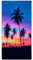 YISUMEI Mikrofaser Strandtuch XXL, Strandhandtuch Leicht Strandtücher Schnelltrocknend, Sonnenuntergang Kokosnussbaum, 180 x 90 cm