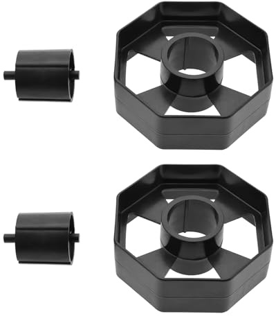 LT Easiyl Klebebandspender, 75 mm Durchmesser, 2 Sets, Schwarz, Kunststoff, Manuell, TAPE_LABEL_DISPENSER, 709-BI | Kunststoff-Klebebandschneider-Rad, Bandschneiderkern, für Geschäft, Büro, Schule