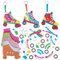 Baker Ross FN074 Roller Skate mixen und kombinieren Schlüsselanhänger- und Taschenanhänger-Sets – 8er-Pack, Schlüsselanhänger-Bastelsets für Kinder