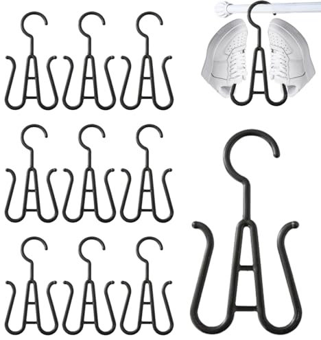Gancho de secado para zapatillas, Ganchos para zapatos | Percha de secado para exhibición de zapatos | Soporte de secado de perchas de zapatos versátiles, ganchos colgantes Poco
