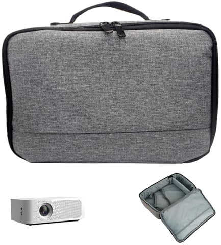 Projector,Projector Case Waterproof Shock Resistant 7.7x5.9x6.5in Projector Bag with with Accessories Storage Pockets Zippered Handled Oxford Projector Carrying Case