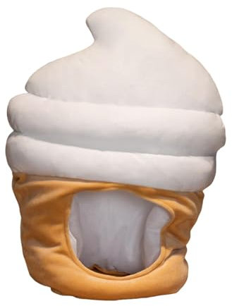 Harilla Eiscreme-Hut, Cosplay, lustige Neuheit, süßer Plüschhut für Party, Leistung, Urlaub