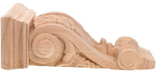 Hemobllo Corbeaux Sculptés En Bois Décorations De Corbeau De Style Européen Supports Décoratifs De Menuiserie À Défilement De Colonne Romaine Bricolage Pour Manteau De Cheminée De Cuisine