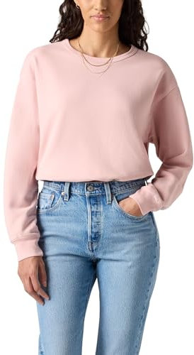 Levi's Femme Sweat-Shirt col Rond Heritage Garment Dye Potpourri Pink S