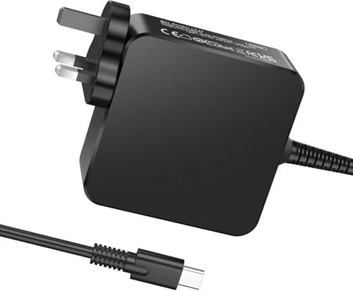 65W USB C Laptop Charger, Fast Laptop Charger USB C Compatible with Chromebook, Lenovo ThinkPad/Yoga, Steam Deck, HP, Dell, Acer, Asus, Huawei Matebook, MacBook Air/Pro and Samsung