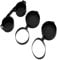Fegtrtyoa Binoculars Protective Rubber Objective Lens Caps Binocular Eyepiece Lens Cover Telescope Cover Lens Protection B