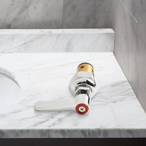 EXTRWORY Spindel-Montagehebelgriff für T&S Messing 002713-40 Ersatzmodelle Messingmaterial für kommerzielle Wasserhähne und Sanitärarbeiten