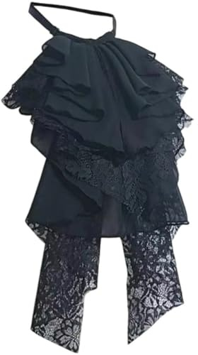 Hrippy Vintage Jabot-Krawatte Aus Spitze, Jabot-Krawatte Rüschenspitze, Mittelalterliches Theater-kostüm Falschem Kragen Für Rollenspielpartys
