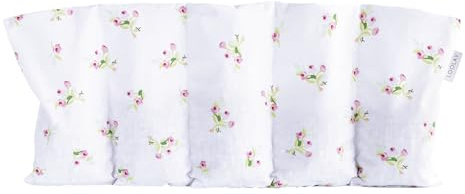 LOOLAY Kirschkernkissen Mikrowelle 50x20 cm – Wärmekissen Bio Baumwolle – Kirschkern Kissen mit 5 Kammern – Ideal bei Muskelverspannungen und Menstruationsbeschwerden (rose)