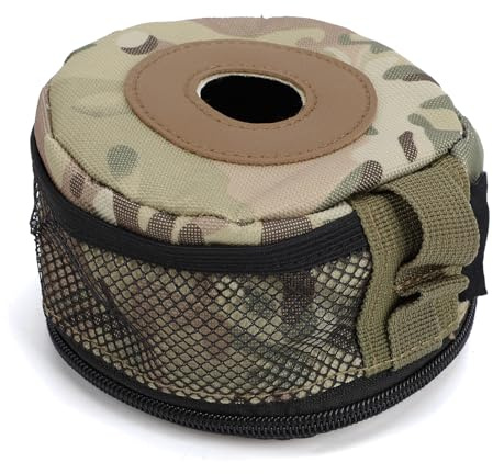 Tissting Housse Isotherme Cartouche Gaz 230g - Protection Anti Chute Poche de Rangement pour Réchaud de Camping Randonnée Cuisine Extérieur Sac de Transport Pratique