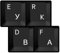 HQRP NEW Cyrillic alphabet Russian/Ukrainian Laminated Keyboard Stickers On Transparent Background with White Lettering for All PC/Desktops/Laptops/Notebooks/Computers
