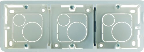Legrand 080283 Cadre Saillie Profondeur 40mm Mosaic pour 3x2 Modules Vertical et Support, Blanc