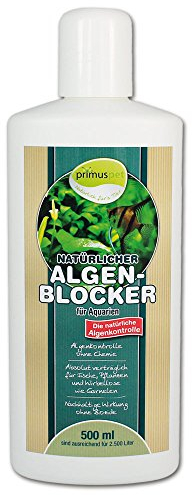 primuspet Natürlicher Aquarium Algen-Blocker (Algenkontrolle ohne Chemie. Wirkt auf natürliche Weise. Verträglich für Garnelen und Wirbellose), Inhalt:500 ml