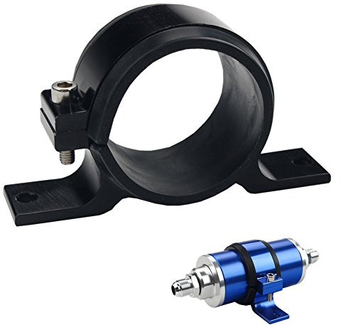 Dewhel Fuel Pump Mount mounting Bracket clamp Cradle for Bosch 044 Black by Dewhel