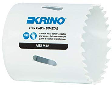 KRINO 2109006000 Seghe a Tazza M42 a Dentatura Variabile, Bianco, 60 mm
