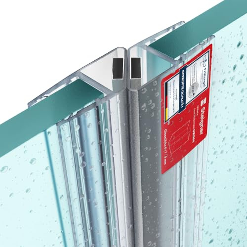 STEIGNER Magnetduschdichtungen UKM04 194 cm (2 Stk.) Set 135° | Fünfeckdusche mit Eckeinstieg mit Duschtür 6-8 mm Perfekte Passform, Schutz gegen Auslaufen, Langlebiges Material