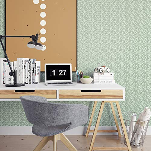 mint OrnamenttapeteKemenaten Zauber Blumen Nostalgietapete, Vliestapete Blumen, Vintage GMM Blumentapete für Altbau Wohnung | Haus (H: 4m B: 46,5cm)