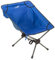 Divero Ultraleichter Campingstuhl Campingsessel federleichter Angelsitz Faltstuhl blau Stahlrohr und Polyester Transporttasche klappbar für Camping Garten UVM